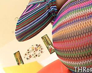 enjoying a leaking facial delight experience