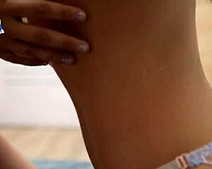 two guys spied on girlfriends and let them fuck hard in pov double cum swapping