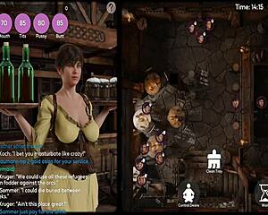 that perverted waitress with big tits and ass in anime