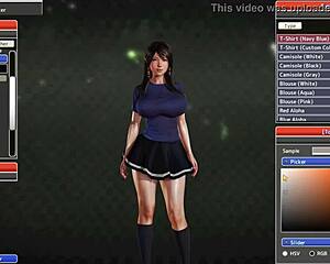 Anime girl with a sexually appealing derivate avatar dancing to seductive beat