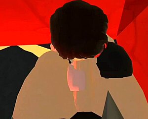 Handjob and cum on face from a dirty MILF in a basement