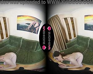 Brunette Girl Feels Intense Passion Sucking Cock