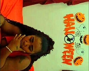 Halloween witch gets anal with monster cock