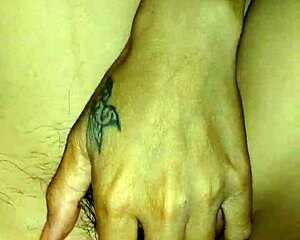 Man cums inside wife's pussy