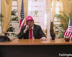 Diamond helps her commander in chief get a load off with a blowjob.