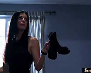 Glamcore MILF Bent Over For Doggy, Cum Covered After Blowjob