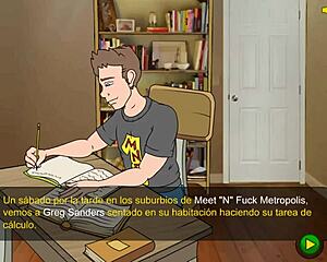 Busty family cheer squad