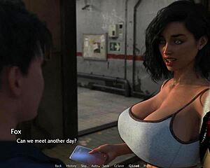 Gamer girl dives into a spicy cartoon game episode