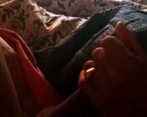 chilena jerks me off while watching reality tv