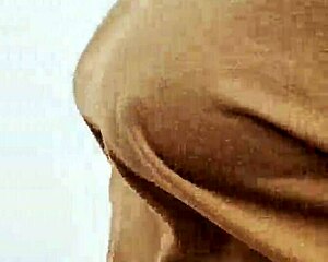 Amateur woman’s provocative walk, exposure of the bust area