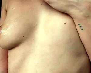 She plays with her tight pussy and perfect natural tits.