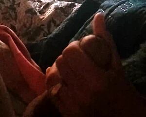 chilena jerks me off while watching reality tv