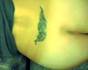 Close-up POV creampie in big ass of amateur MILF at home.