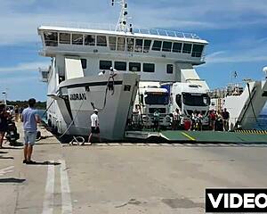 polish blonde fucks outdoors between man and hotel 😘