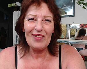 Giantess Kizzy's suction power overwhelms redheaded DawnSkye. Poor Kizzy gets pulled off his feet!