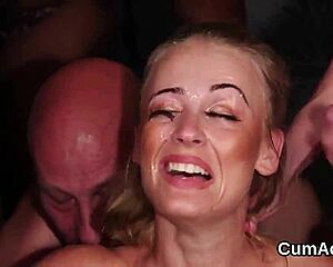 Wacky Honey Gets a Sticky Cumshot on Her Face While Sucking Every Last Drop.