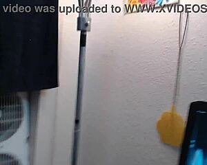 Giantess Kizzy's suction power overwhelms redheaded DawnSkye. Poor Kizzy gets pulled off his feet!