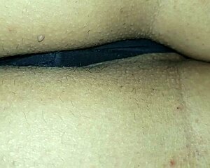 Showing off wife's big ass with cumshot.