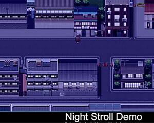 An erotic demonstration of night walk