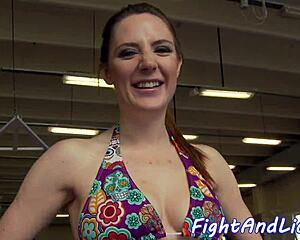 i lick busty chicks pussies after wrestlin