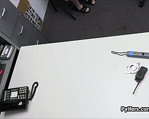 Ginger teen 18+ caught giving blowjob at office.