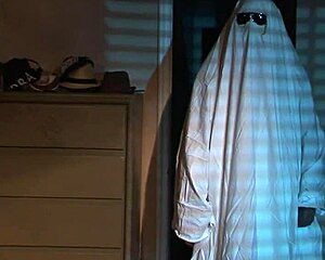 Sexy Nude Blonde Girl With Hairy Boobs On Bed For Halloween