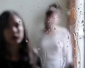 Spitting action in the scene