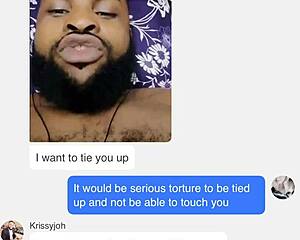 Talking a steamy conversation to my mischievous American sweetheart over the Internet