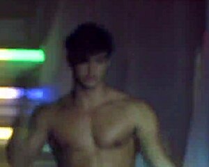 handsome brazilian stripper rips clothes off in a hot striptease