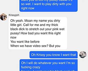 Talking a steamy conversation to my mischievous American sweetheart over the Internet
