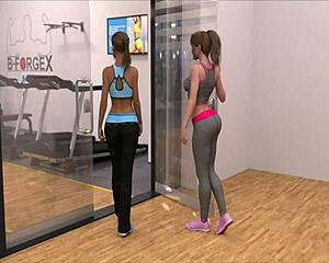 A wife and stepmother 36 play an erotic game