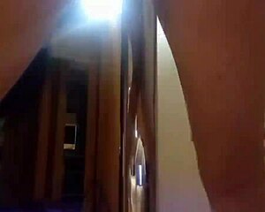 lying in bed for striptease, removing dirty panties from ass, taking with mouth 😏