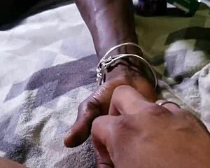 Ebony MILF squirts hard with toy