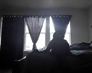 sexy woman with natural tits looks juicy on the bed.