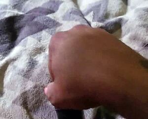 Ebony MILF squirts hard with toy