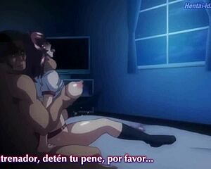 oh man, that baseball manager turned into a wild prostitute with big tits and ass in anime hentai