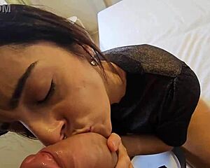 Couple enjoys bungalow relaxation with partner