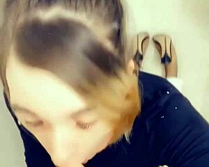 sexy shemale loves cock in her mouth