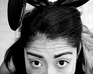 final feliz con conejita sensual