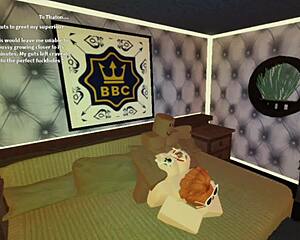 When redheaded stepdaughter cares for her father in game of Roblox