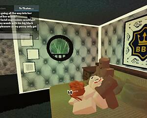 When redheaded stepdaughter cares for her father in game of Roblox