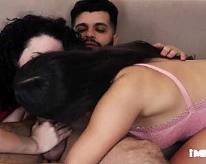 My teeth and asshole in a threesome with my office mate and spouse (oral with anal play)