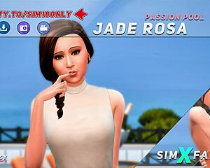 Passionpool Jade Rosa In Sims 4 Cartoon Pool Game Cumshot