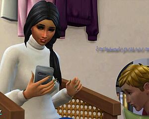 An animated hardcore encounter using Vanessa Cahyaputri's in The Sims 4