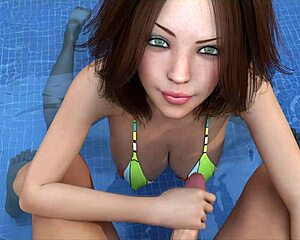 Big boobed redhead olivia giving handjob and boobjob?