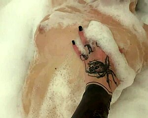 Blonde Teen And Young Lesbian Webcam Bubble Bath