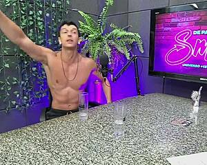 Chatting with Pedro Caliente in Brazilian Talk Show