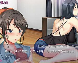 רק רגוע עם הירוטו, שומע קול אישה דרך הקיר בסגנון הנטאי.