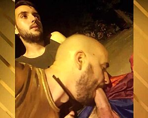 Public Gay Sucking During Sevilla Pride With European Amateurs