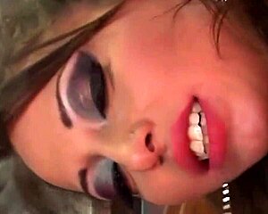 She Kept Neon Fishnet Stockings On During Hard Pounding